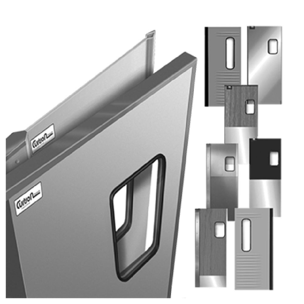 Curtron SPCD-30-SS-3648 Service-Pro® Cafe Series 30 Swinging Door 36” X 47"
