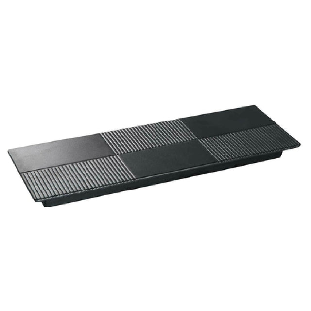 Yanco BP-2013 Black Pearl Plate 13"L X 4-1/4"W Rectangular