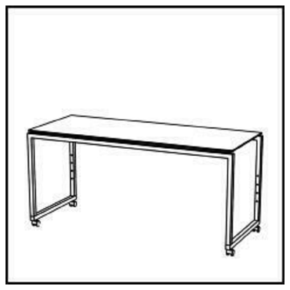 BauscherHepp VE-81003 Venta® Buffet Table Stage 80 M On Castors With Integrated Height Adjustment