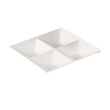 Yanco RM-822 Rome Compartment Plate 11-1/2"L X 11-1/2"W X 1-1/2"H 4-compartments