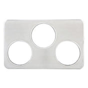 Winco ADP-666 Adapter Plate 21"W X 13"D (3) 6-3/8" Holes