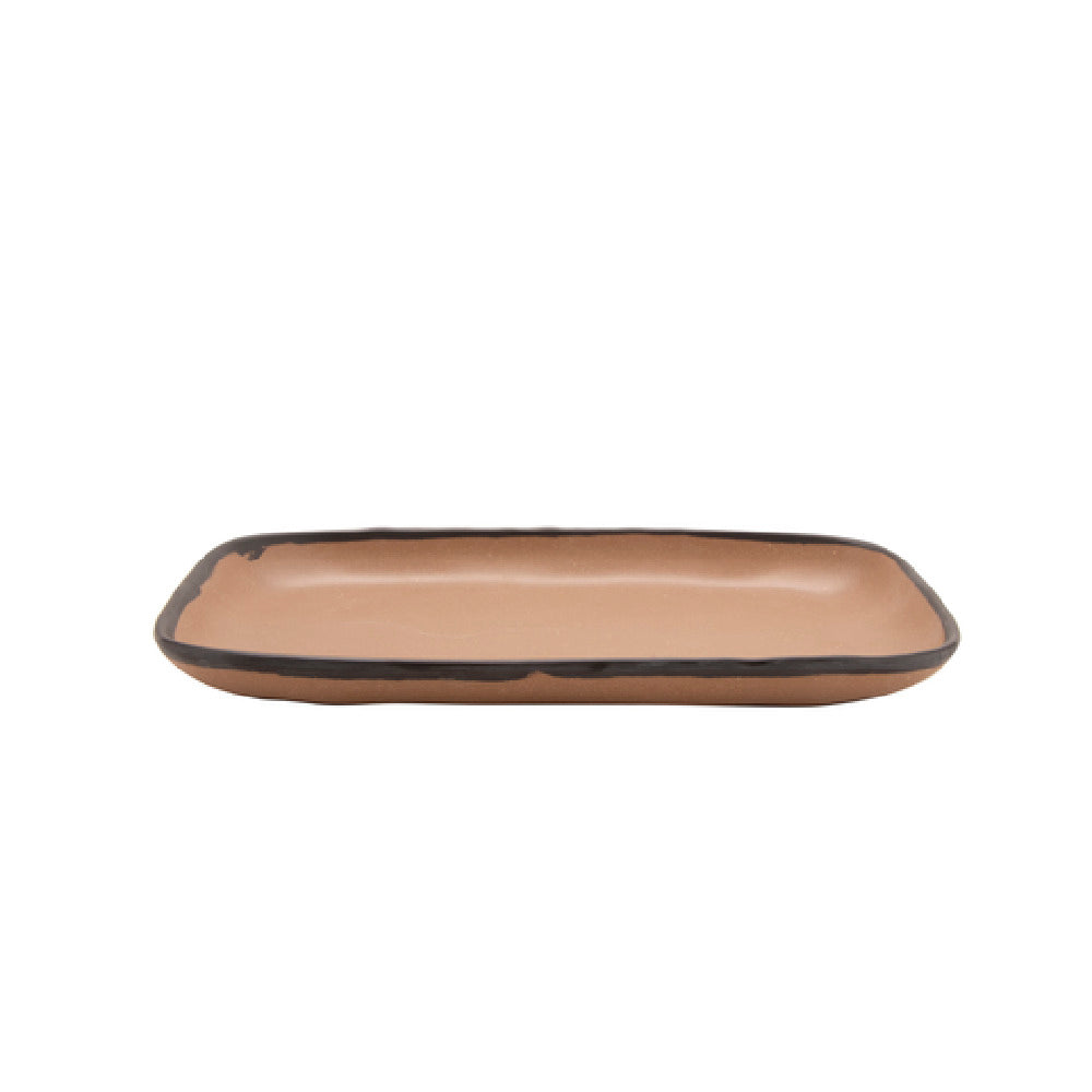 GET Enterprises CS-1170-TP Pottery Market™ Dinner/Appetizer Plate Small 12" X 7-1/2"