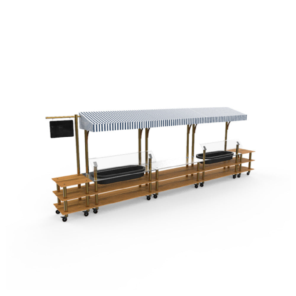 Steelite MGCMLA08BBWW - Pro Fish Market Station, Modular, Mogogo