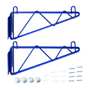 Hubert 76204 - CenPro Deep Wall Mounting Brackets For Blue Epoxy Wire Shelving, 14"