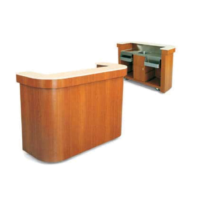 Forbes Industries 4876-5 Mobile Bar 28"W X 60"L X 48"H High Pressure Laminate Body