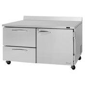 Turbo Air PWF-60-D2R(L)-N PRO Series Worktop Freezer Two-section 17.2 Cu.ft. Capacity