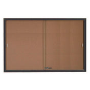 Aarco SBC4872BK Bulletin Board 72"W X 48"H Enclosed