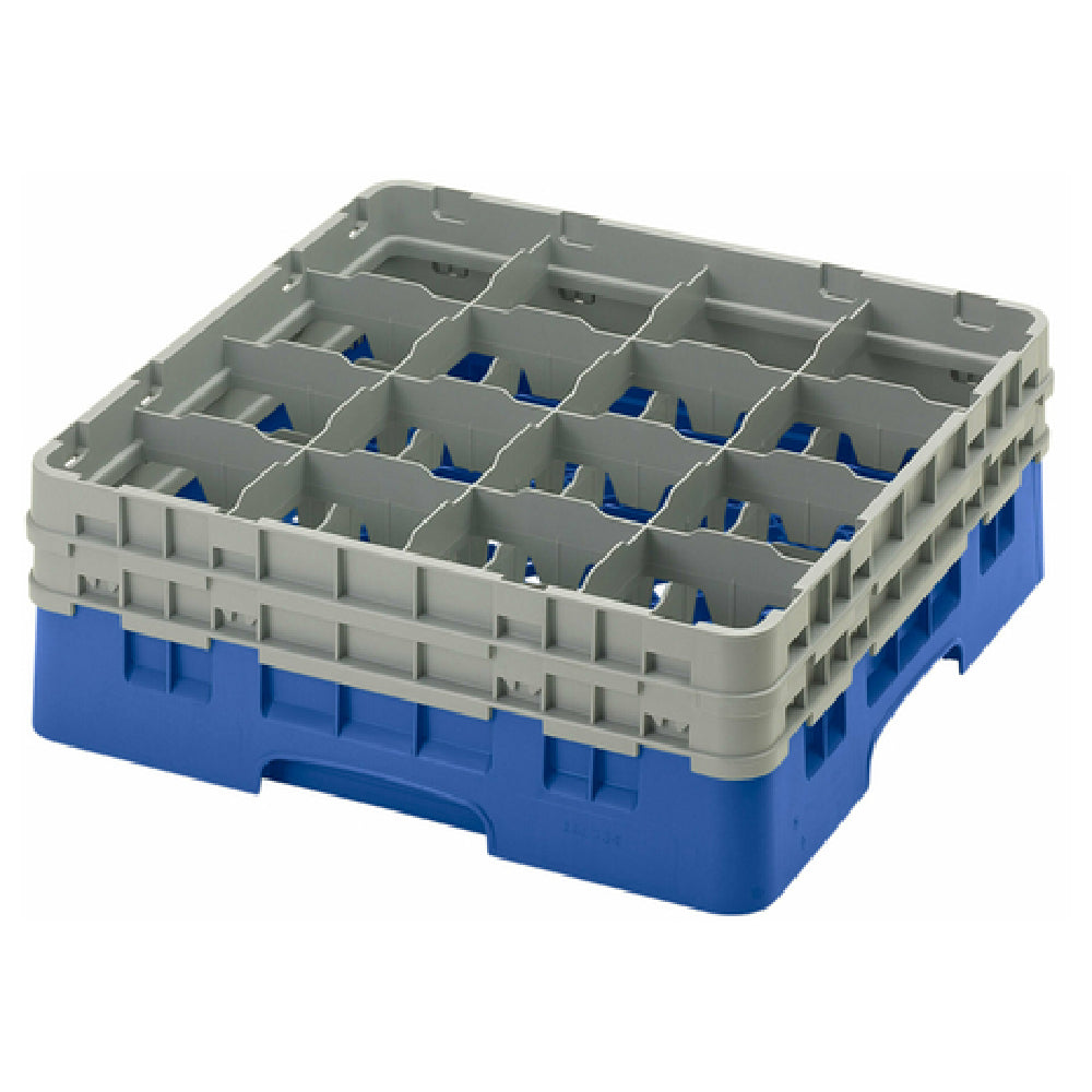 Cambro 16S534168 Camrack® Glass Rack With (2) Soft Gray Extenders Full Size