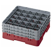 Cambro 25S638416 Camrack® Glass Rack With (3) Soft Gray Extenders Full Size