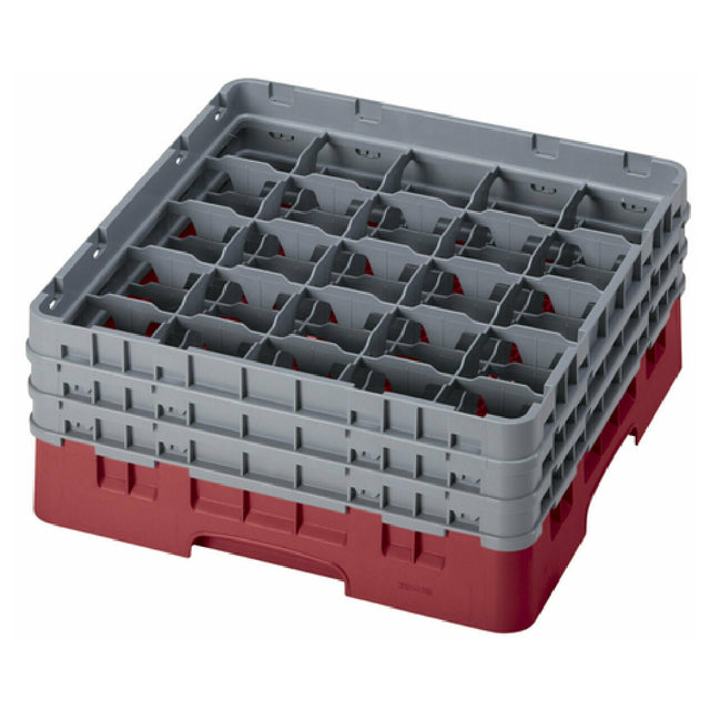 Cambro 25S638416 Camrack® Glass Rack With (3) Soft Gray Extenders Full Size