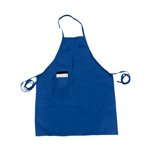 Thunder Group CA3326BL Chef Regalia Bib Aprons 33" X 26" Full-length With Pocket