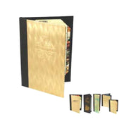 Menu Solutions MBR160B Menu Cover Holds 5-1/2" X 11" Inserts Triple Panel Booklet With 4 Views