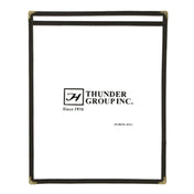 Thunder Group PLMENU-1BL Menu Cover 8-1/2" X 11" Single Pocket