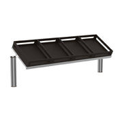 Steelite MGCIAY18DSXX - CRATE RACK STAINLESS STEEL DARK BAMBOO, Crate Rack, Ss Dark Bamboo