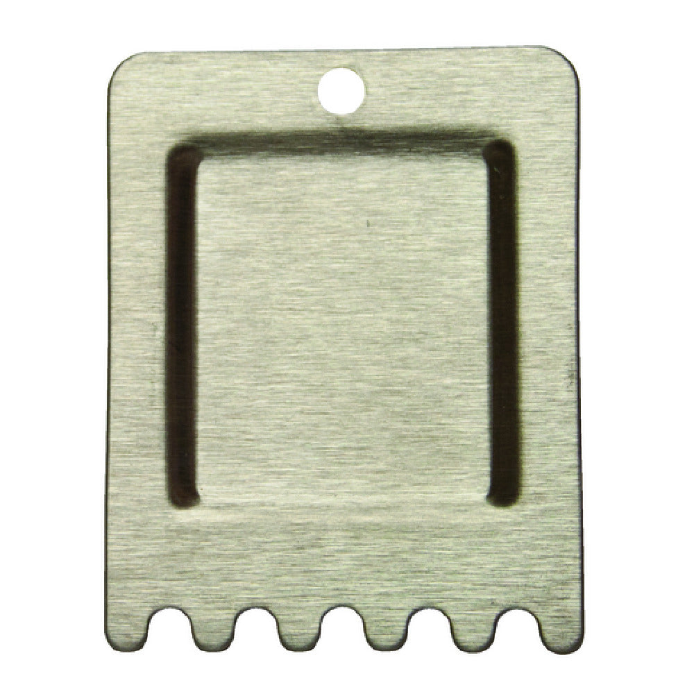 Globe PANINI-SCRAPER Panini Scraper (1) 4-3/4" W Metal Scraper With Grooved Pattern For Scraping Grooved/panini Plates