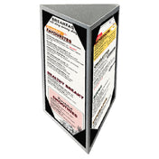 Menu Solutions ATT3PX-A Table Tent Holds 4" X 6" Inserts Triple Panel
