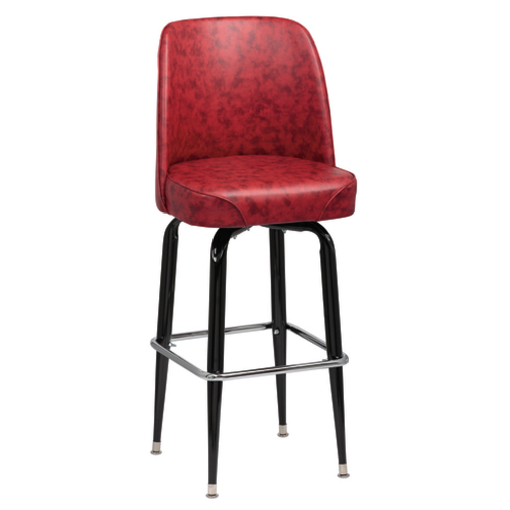 Royal ROY 7714 CRM - Bucket Bar Stool, High Back, Foam Padded Waterfall Seat