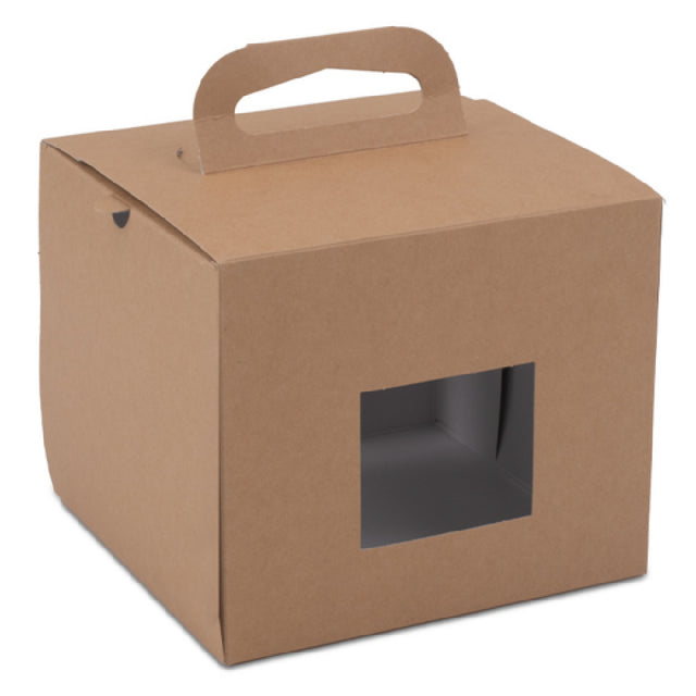 JB Prince RB335 Comatec Kraft Bento Carrying Box 6.9"W X 6.9"D X 5.75"H Paper