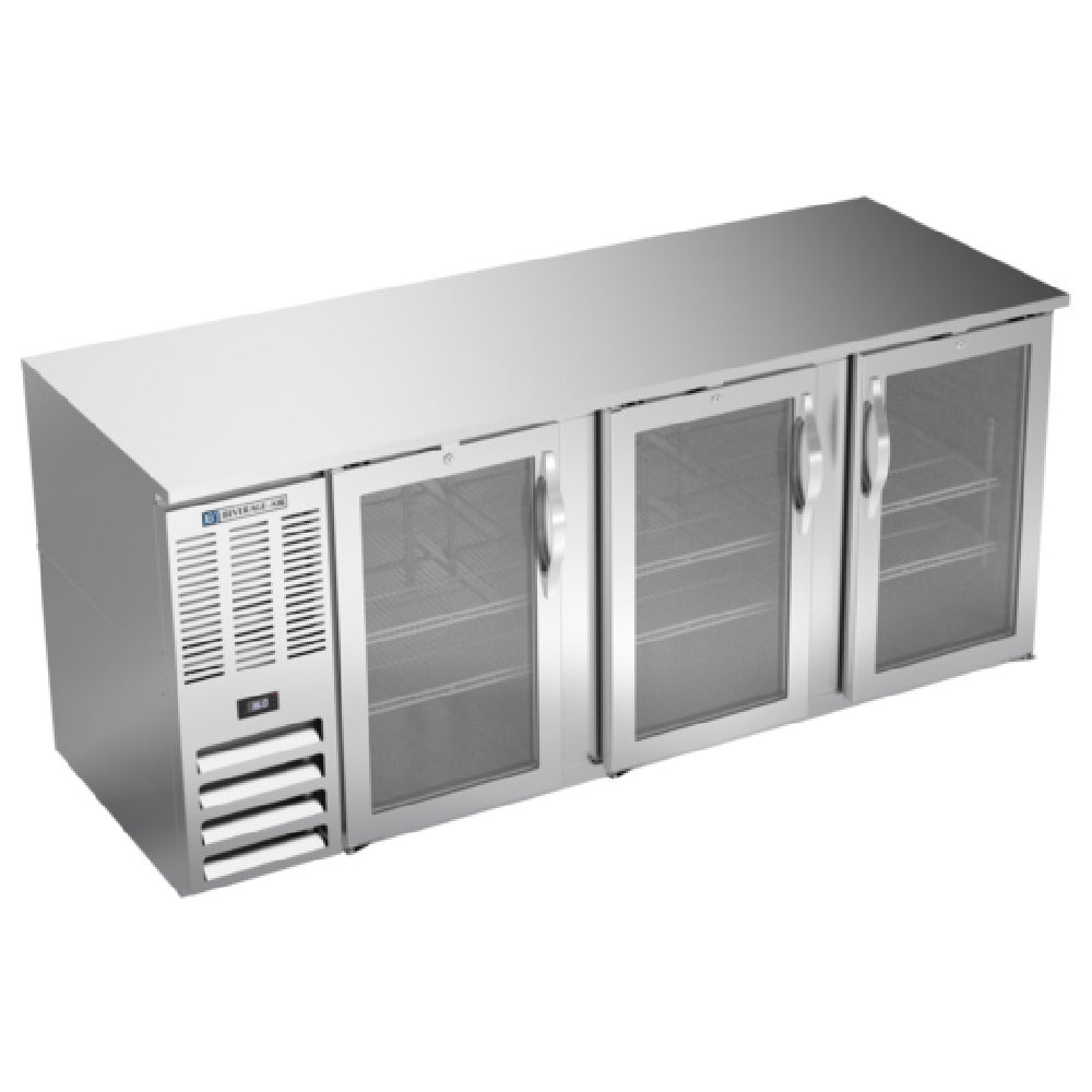 Beverage Air BB78HC-FG-S - Refrigerated Food Rated Back Bar Storage Cabinet, Three-section