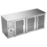 Beverage Air BB78HC-FG-S - Refrigerated Food Rated Back Bar Storage Cabinet, Three-section