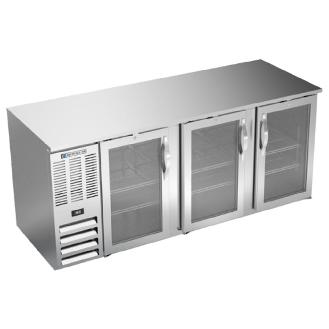 Beverage Air BB78HC-FG-S - Refrigerated Food Rated Back Bar Storage Cabinet, Three-section