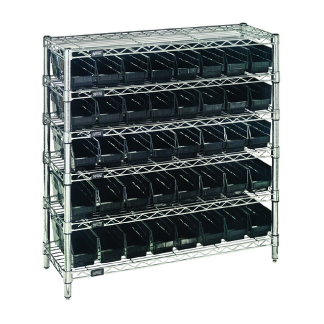 Quantum WR6-36-1236-101CO Bin Wire Shelving System Conductive 36"W X 12"D X 36"H Overall Size