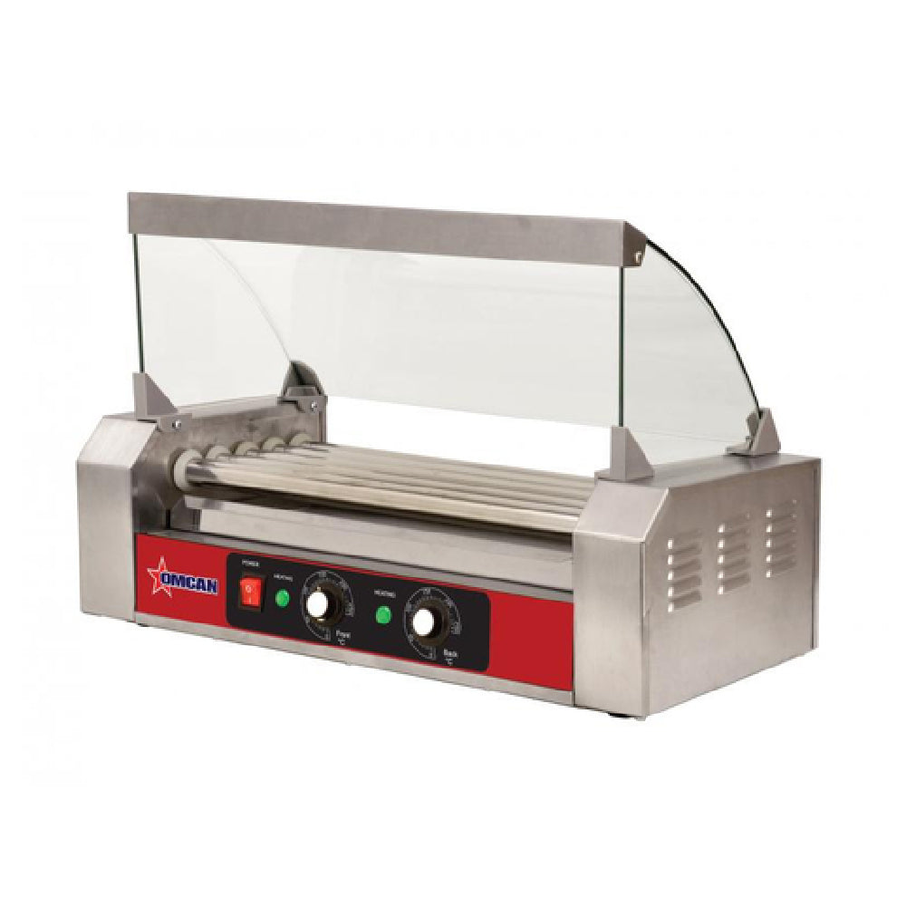 Omcan 44154 (44154) Sneeze Guard For 9-roller Hot Dog Grill Model 44133 (FW-CN-0009E)