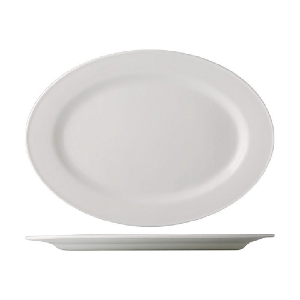 CAC China EVT-14 Everest Platter 12-3/4"L Oval