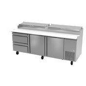 Fagor Refrigeration FPT-93-D2 19055003 Refrigerated Pizza Prep Table 93"W 26.5 Cu.ft. Capacity