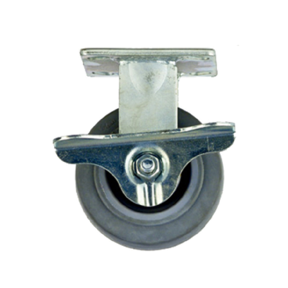 New Age Industrial C464 Plate Caster Rigid With Brake 5" Diameter
