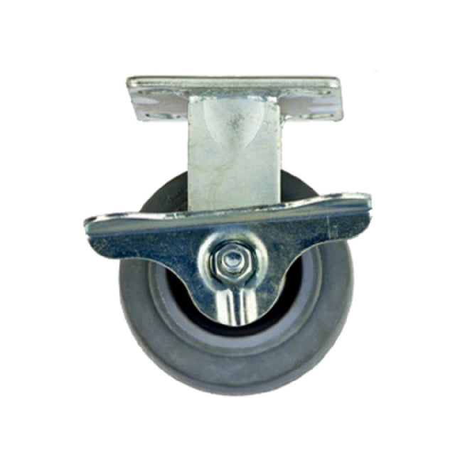 New Age Industrial C464 Plate Caster Rigid With Brake 5" Diameter