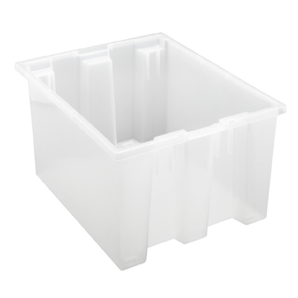 Quantum SNT190CLCS - Stack And Nest Tote, 19-1/2"W X 15-1/2"D X 10"H, Heavy Duty