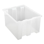 Quantum SNT190CLCS - Stack And Nest Tote, 19-1/2"W X 15-1/2"D X 10"H, Heavy Duty