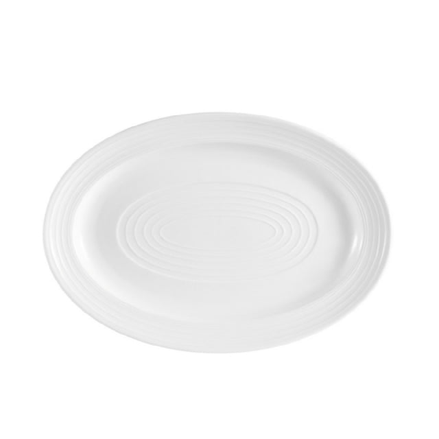 CAC China TGO-12 Tango Platter 10-5/8"L X 7-3/4"W X 1-1/8"H Oval