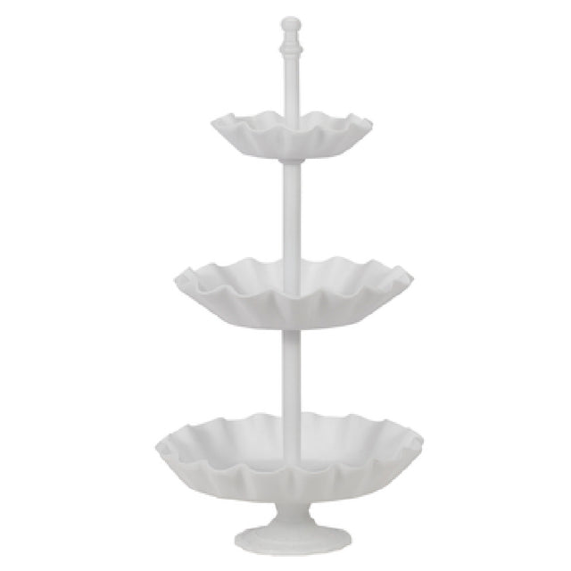 Bon Chef 80172TANGREVISION Cake Stand 13" Dia. X 26"H 3-tier