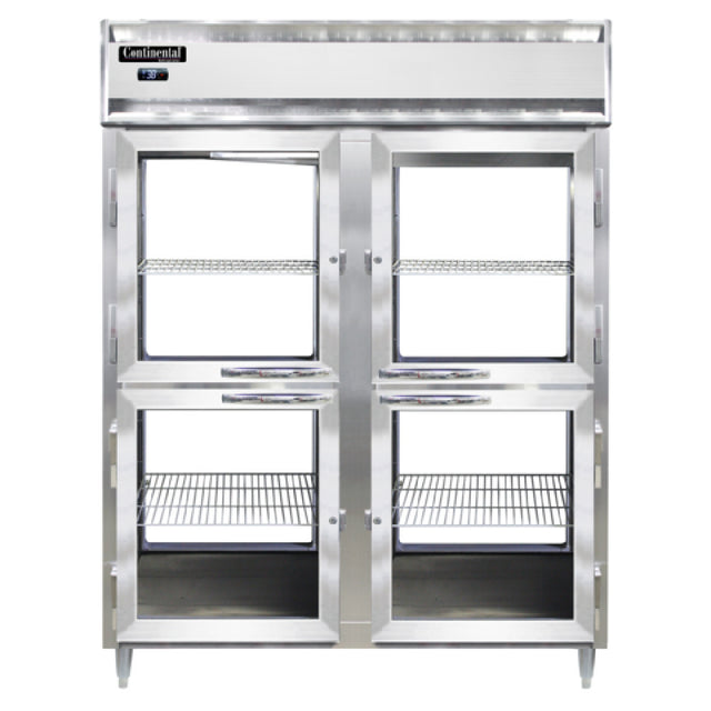Continental Refrigerator D2RENSSPTHD-GD-GD Designer Line Wide Refrigerator 52 Cu. Ft. Capacity