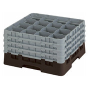 Cambro 16S900167 Camrack® Glass Rack With (4) Soft Gray Extenders Full Size