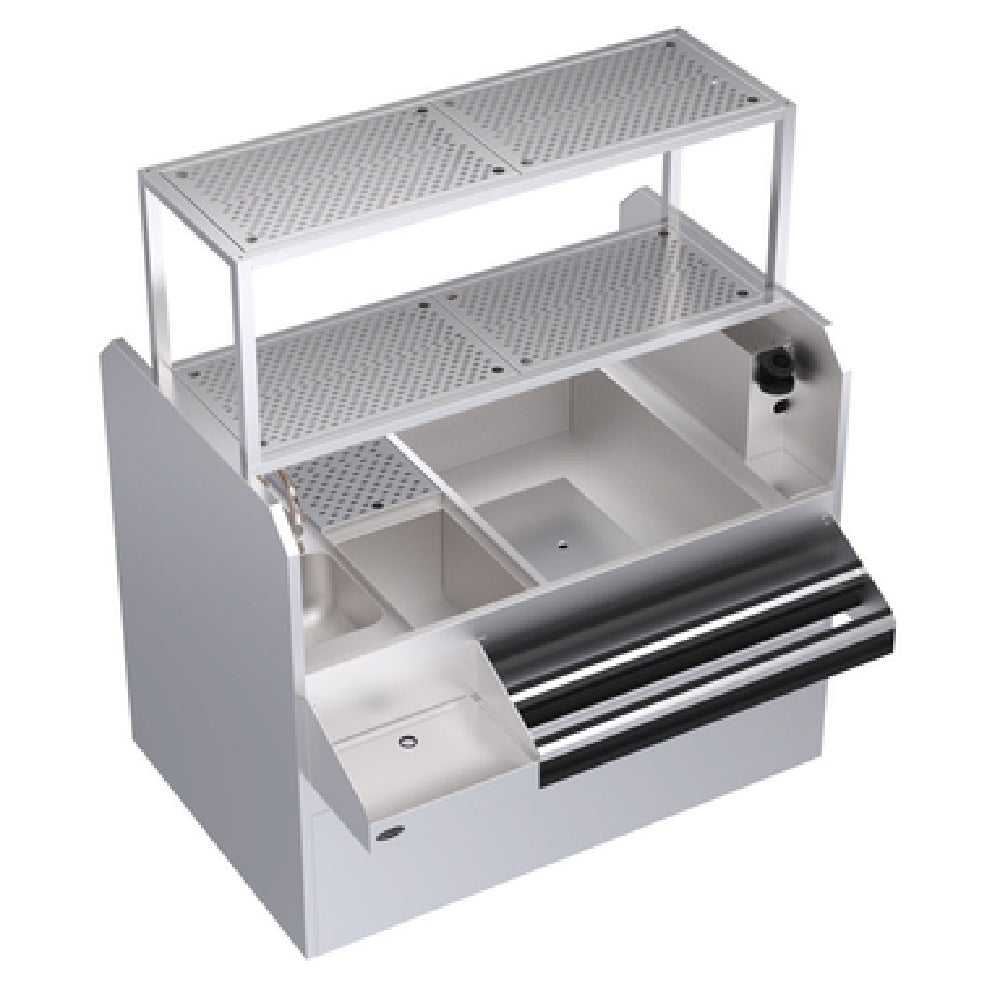Krowne KRPT-54BRP-10 Royal Series Underbar Ice Bin/Cocktail Station Pass-thru Combo