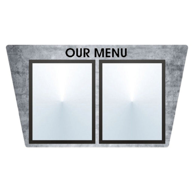 Hubert 11382 - Menu Board, 2-pocket, Wall-mount
