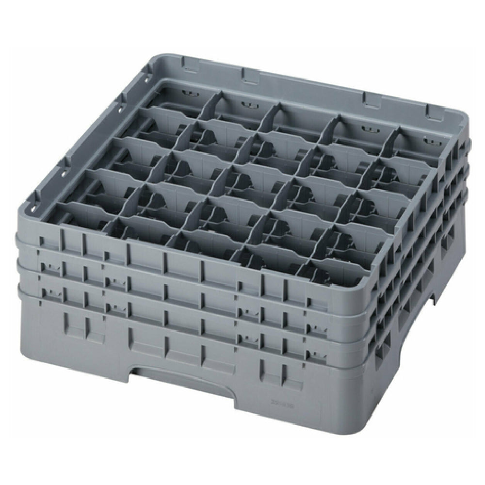 Cambro 25S638151 Camrack® Glass Rack With (3) Soft Gray Extenders Full Size