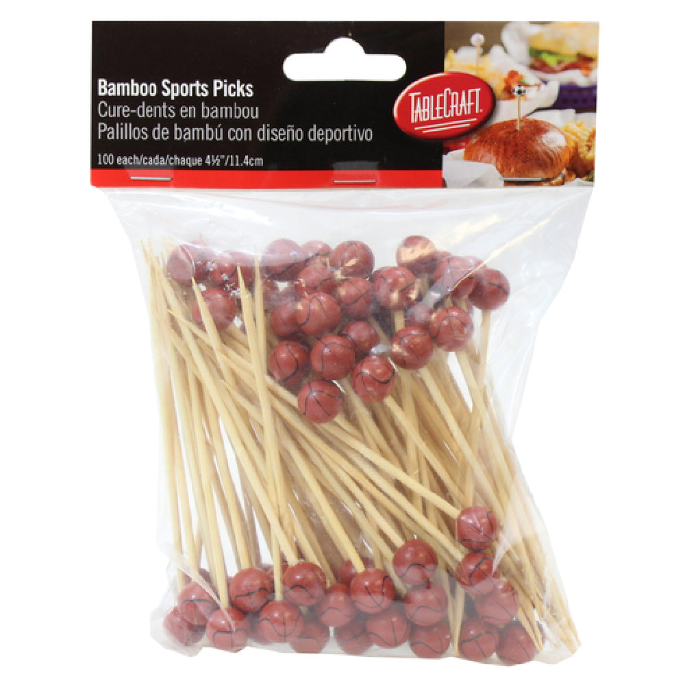 TableCraft Products BAMSP245 - Cash & Carry Sport Pick, 4-1/2", Basketball At One End