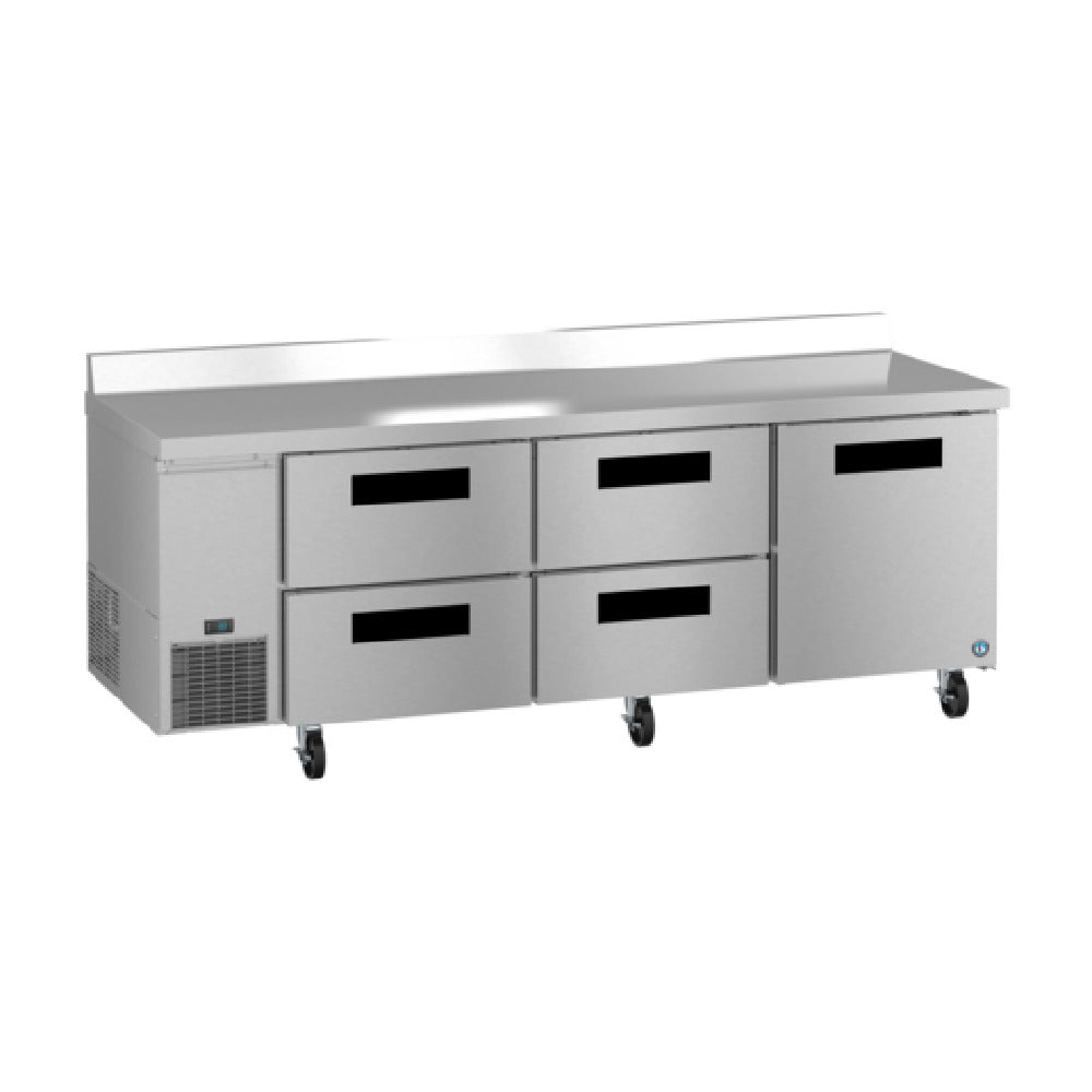 Hoshizaki WLR93B-D4 - Steelheart Series Worktop Refrigerator, Reach-in, Three-section