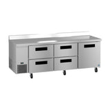 Hoshizaki WLR93B-D4 - Steelheart Series Worktop Refrigerator, Reach-in, Three-section