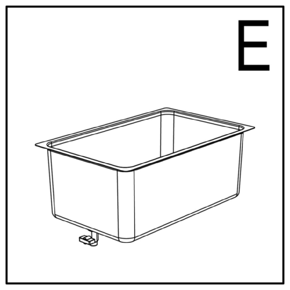 BauscherHepp VE-20017 Venta® 1 X ICE WELL ELEMENTS Stainless Steel