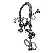 T&S Brass MPZ-2DLV-08-CR Mini Pre-Rinse Unit Low Flow Spray Valve 8" Swing Nozzle