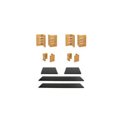 FOH BST051MUM28 Display Riser Set Buffet Essentials Slotted Bamboo