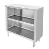 GSW USA CDN-1560 Dish Cabinet 15"W X 60"L X 35"H 18 Gauge Polished Stainless Steel Top