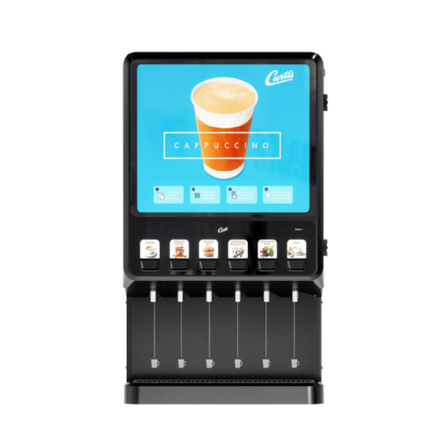 Curtis PCNG6800 | 1360102263 - Premium Cappuccino Next Generation Machine, (6) Station Dispenser With Hot Water