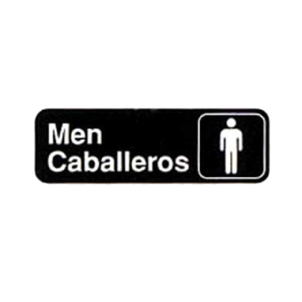 TableCraft Products 394566 - Cash & Carry Sign, 3" X 9", "Men/Caballeros"