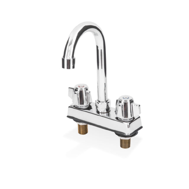 Steel Works Stainless SWFD-4-6GLL Faucet Deck Mount Gooseneck